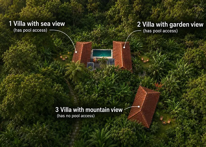Ocean & Mountain View Villa, Waterfalls, Eco-luxe By Santrian Hotel *
